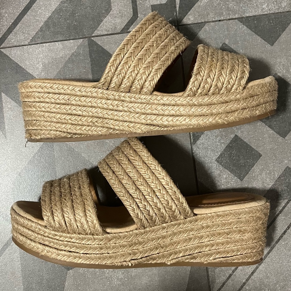 Raffia Platform Sandals & Other Stories